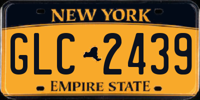 NY license plate GLC2439