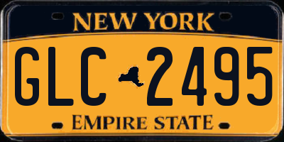 NY license plate GLC2495