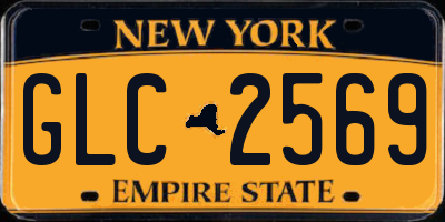 NY license plate GLC2569