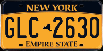 NY license plate GLC2630
