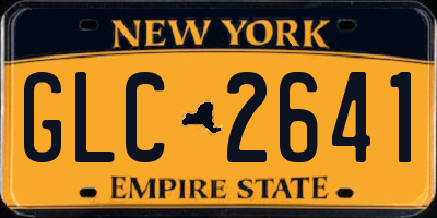 NY license plate GLC2641