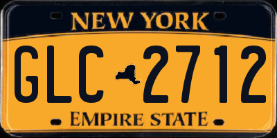 NY license plate GLC2712