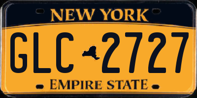 NY license plate GLC2727