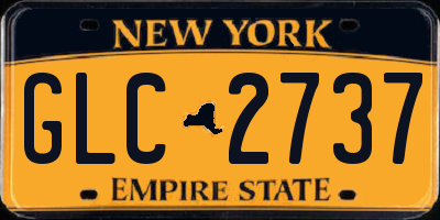 NY license plate GLC2737
