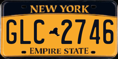 NY license plate GLC2746