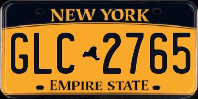 NY license plate GLC2765