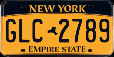 NY license plate GLC2789
