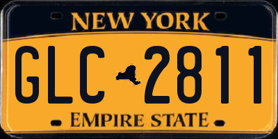 NY license plate GLC2811