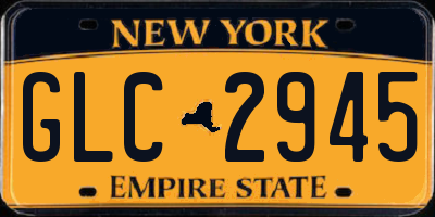 NY license plate GLC2945