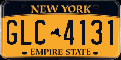 NY license plate GLC4131