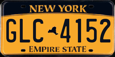 NY license plate GLC4152