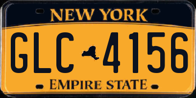 NY license plate GLC4156
