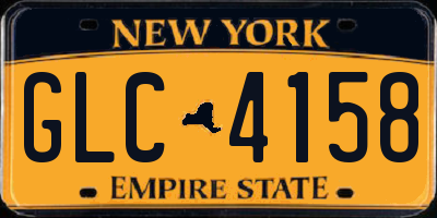 NY license plate GLC4158