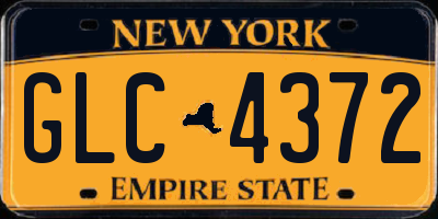NY license plate GLC4372