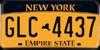 NY license plate GLC4437