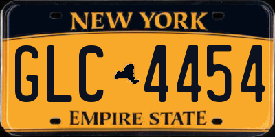 NY license plate GLC4454