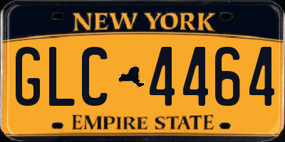 NY license plate GLC4464
