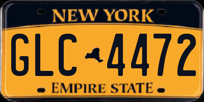 NY license plate GLC4472