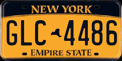 NY license plate GLC4486