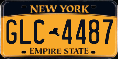 NY license plate GLC4487