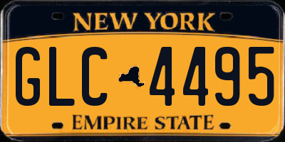NY license plate GLC4495