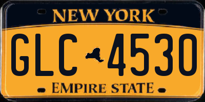 NY license plate GLC4530