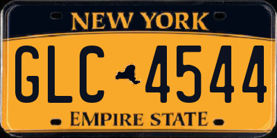 NY license plate GLC4544