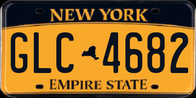 NY license plate GLC4682