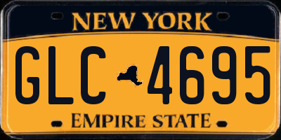 NY license plate GLC4695