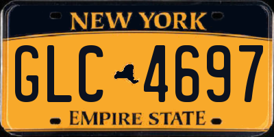 NY license plate GLC4697