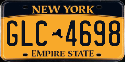 NY license plate GLC4698