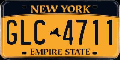 NY license plate GLC4711