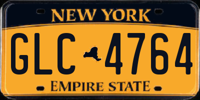 NY license plate GLC4764