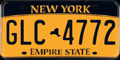 NY license plate GLC4772