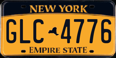 NY license plate GLC4776