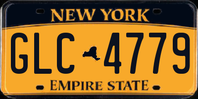 NY license plate GLC4779