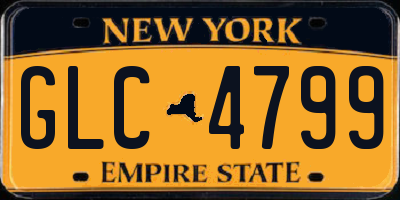 NY license plate GLC4799