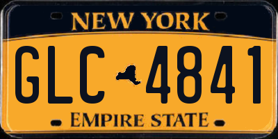 NY license plate GLC4841