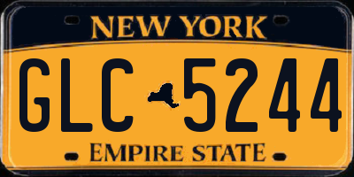 NY license plate GLC5244
