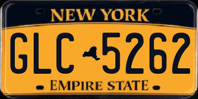 NY license plate GLC5262