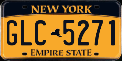 NY license plate GLC5271