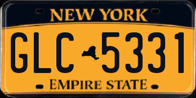 NY license plate GLC5331
