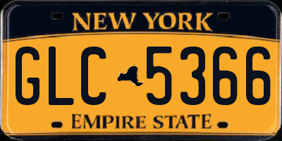 NY license plate GLC5366