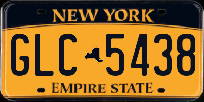 NY license plate GLC5438
