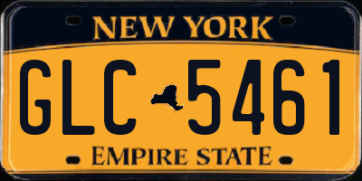 NY license plate GLC5461