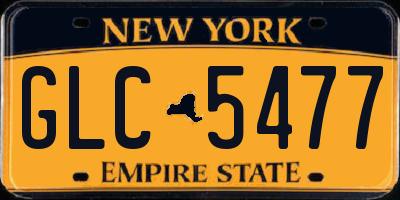 NY license plate GLC5477