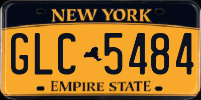 NY license plate GLC5484