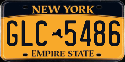 NY license plate GLC5486