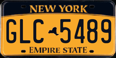 NY license plate GLC5489
