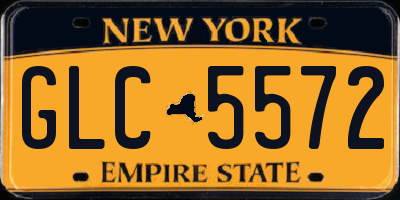 NY license plate GLC5572